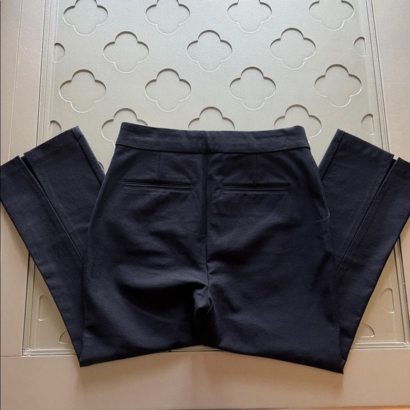 DEREK LAM 10 CROSBY Front Slit Crop Pants Black Size 6 Women’s - Picture 16 of 16